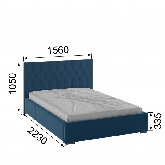 Октавия Кровать интерьерная 140 атлантида ромб, ПМ