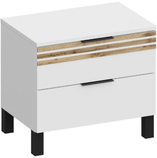 Модульная спальня Нао, набор №5, Дуб вотан/Графит (Профиль МДФ Дуб вотан)