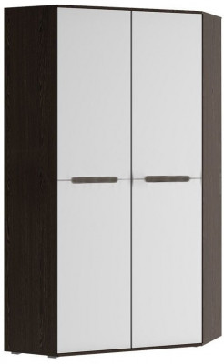 Ким Шкаф угловой универсальный (Венге, Белый глянец)