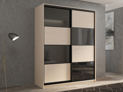 Шкаф-купе Кааппи 13 Дуб молочный 120х45х230 см