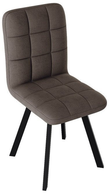 Франк ДП 2-17 Стул (паук) (Черный матовый/Микровелюр Серый)