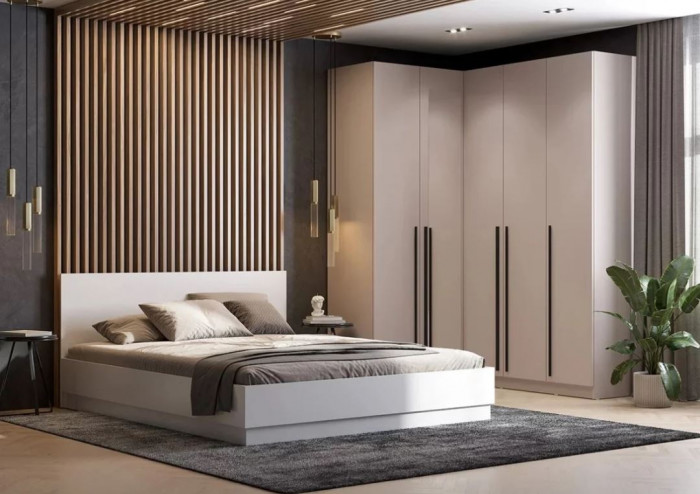 шкаф распашной (угловой) Берген ШКУ-920 кашемир/кашемир