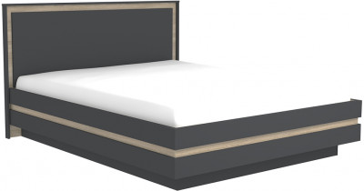 Кровать с основанием 1800 Анона, антрацит
