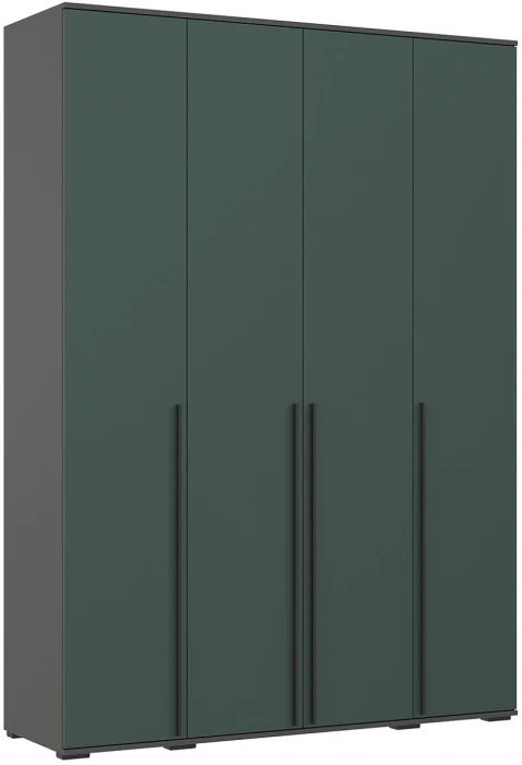 Норд Композиция Шкафов (прямые + угловые), Графит/Изумрудный