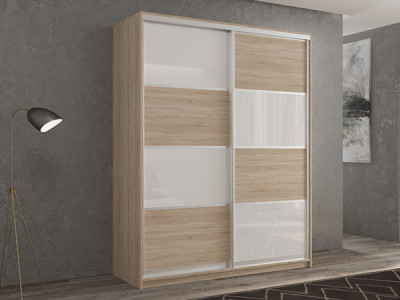 Шкаф-купе Кааппи 14 Сонома Светлый 160х45х230 см