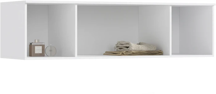 Норд Антресоль к шкафу 1600 Белый/Белый глянец холодный