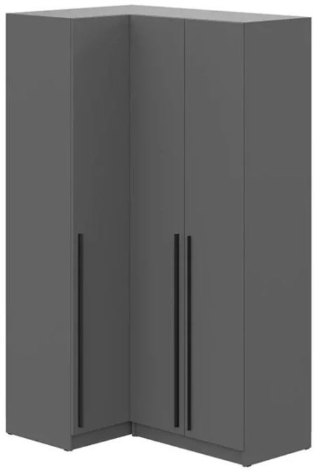 шкаф распашной (угловой) Берген ШКУ-920 серый графит/серый графит
