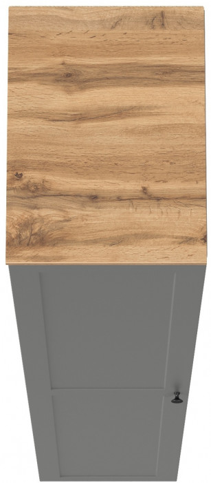 Остин 13.225 Шкаф-пенал, цвет серый графит/дуб крафт золотой, ШхГхВ 40х54,3х229,6 см., универсальная сборка