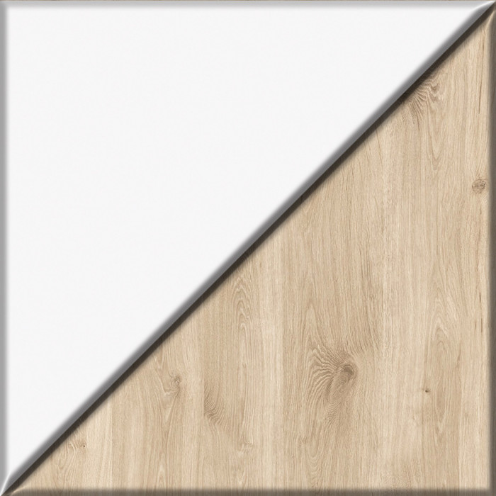 Эйп 13.334 Шкаф для одежды, белый/дуб белый