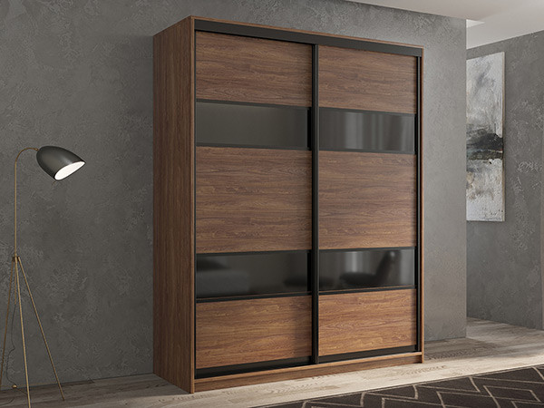 Шкаф-купе Кааппи 7 Морское Дерево Винтаж 160х45х230 см