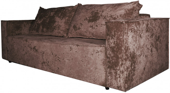 Диван-кровать Лофт Люкс Плюш, еврокнижка, пружинный блок,140х195, коричневый