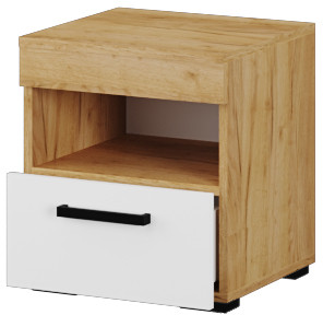 Спальня Адель, набор 2, Крафт серый/Крафт белый