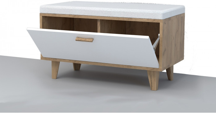 Эго Обувница ОБ-1 НГ (Камень Темный/Дуб Крафт Золотой)