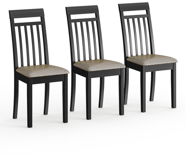 Три стула Мебель--24 Гольф-11 разборных, орех