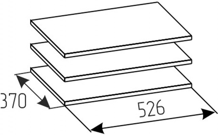 Полки Краун (Кровн) 19, Графит, Дуб золотистый