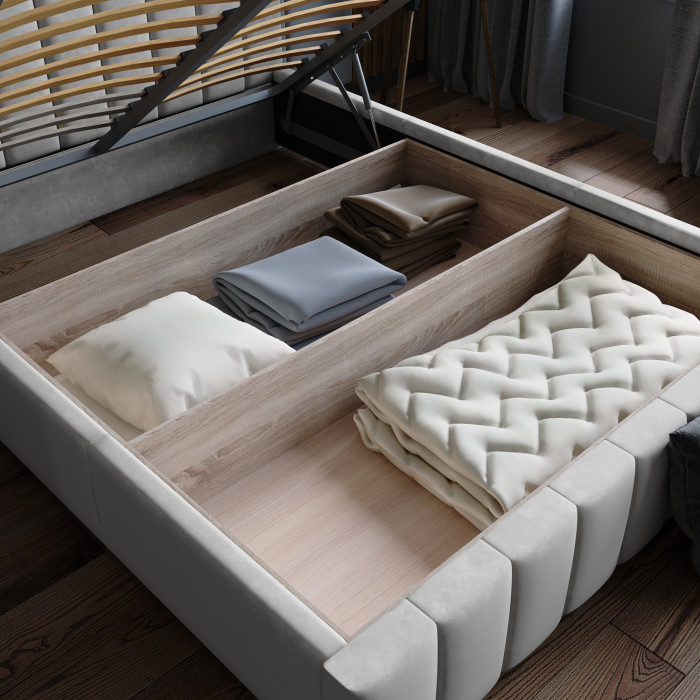 Нега Кровать интерьерная 140 пыльная роза, ПМ