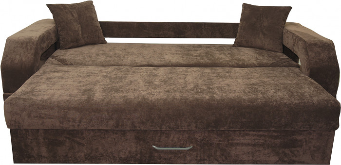 Диван-кровать Манчестер, еврокнижка, велюр, 150х195, коричневый