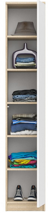 Мори Пенал МШ400.1, дуб сонома/белый