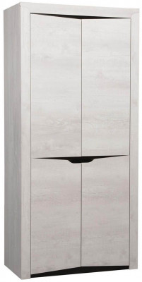 33.03 Лючия шкаф для одежды 2-х дв. бетон/венге
