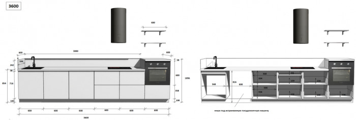 КГ 3600 ПВХ, Белый софт матовый Арника РМ в.3
