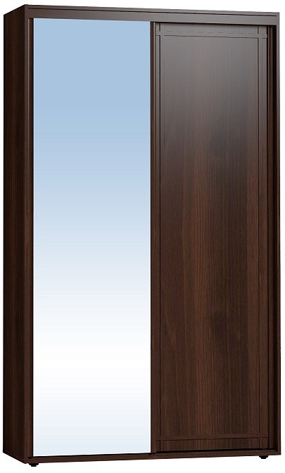 Шкаф-купе с зеркалом Sherlock 303 Орех Шоколадный