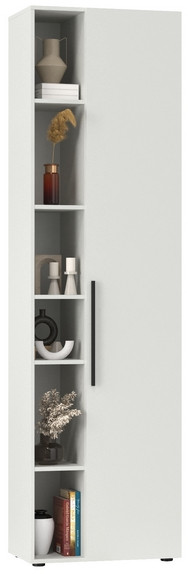 Эйр Гостиная 16.324.02 Шкаф, цвет белый шагрень, ШхГхВ 62х38,1х219,5 см., универсальная сборка