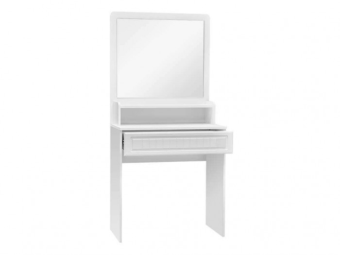 Стол с ящиком и надстройкой Монако МН-19 + МН-19А белое дерево