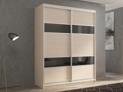 Шкаф-купе Кааппи 7 Дуб молочный 140х60х230 см