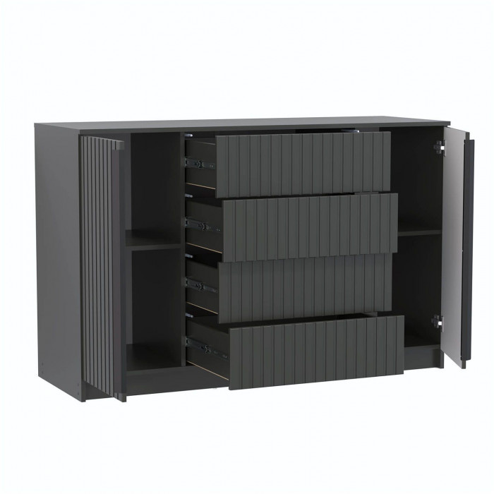 Брандо комод 67.11 МДФ Диамант серый