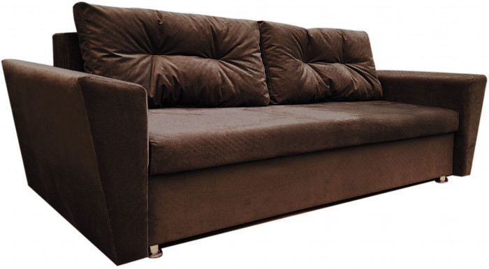 Диван-кровать Амстердам L, еврокнижка, 145х190, коричневый