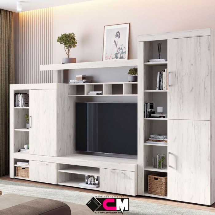 Гранд полка 01 (1,620х0,270х0,316) дуб крафт белый