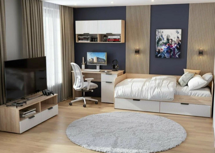 мс Норд КРД03-90 дуб сонома/Норд Line софт пломбир