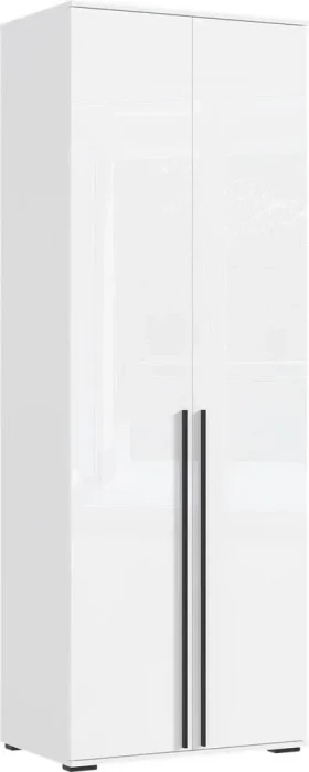 Норд Шкаф 2-х ств. 800 2шт + Пенал открытый 300 Белый/белый глянец