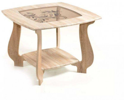 Стол журнальный СЖ-22 с рисунком Р3/дуб сонома