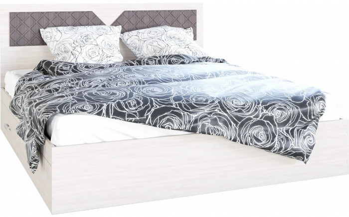 Николь Кровать 1400, Венге/Лиственница светлая