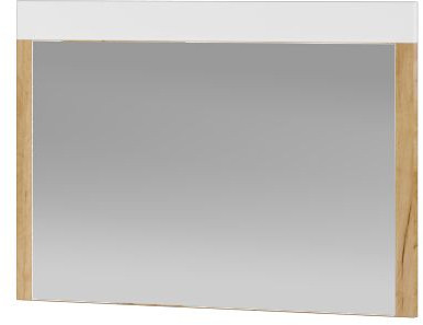 Зеркало Адель (790*540*32) дуб крафт золотой/белый