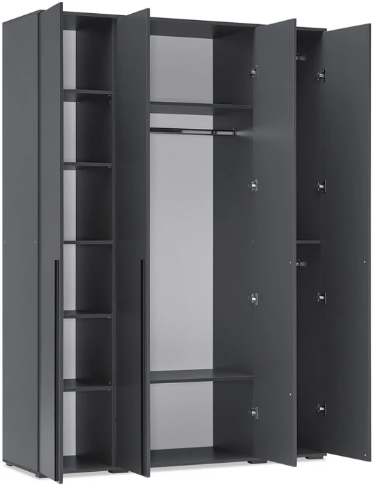 Спальня Норд + Челси, композиция 2, Графит/Графит