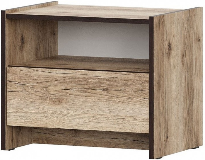 Прага Тумба прикроватная Дуб Делано/Дуб Венге