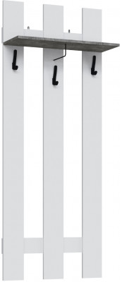 Вешалка Мадрид (0,7), Белый/Ателье светлое