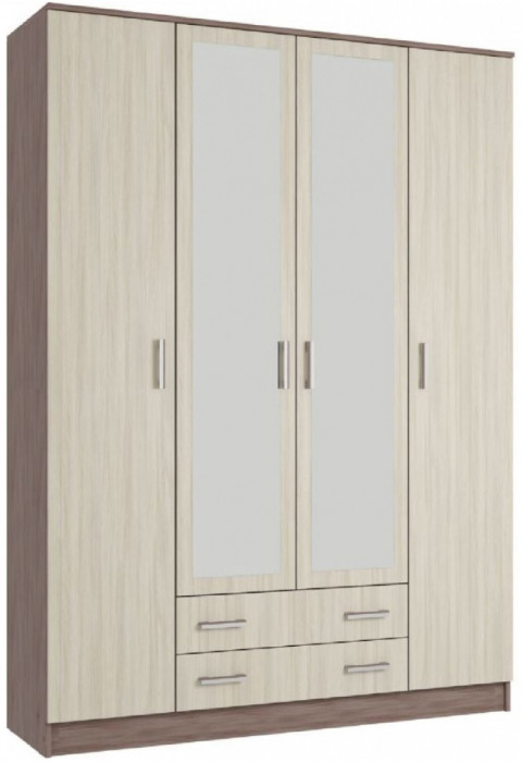 Квадро Шкаф четырёхдверный (Белый)