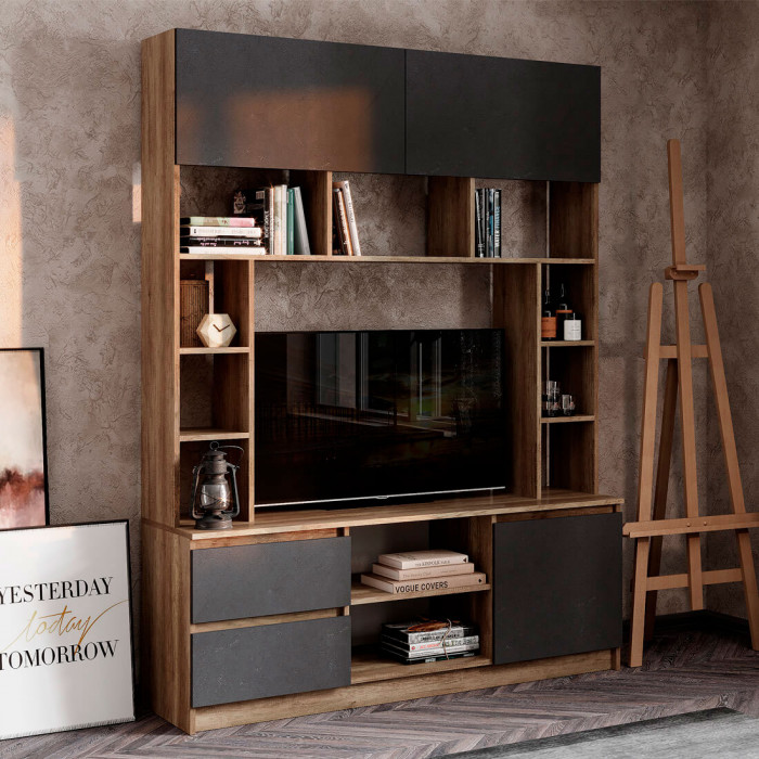 "Прайм" Секция центральная дуб каньон/M18