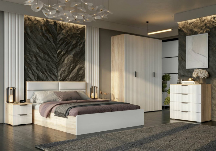 мс Норд КР03-160 дуб сонома/софт пломбир