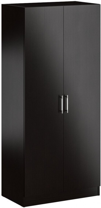 Кровать 0900 + Шкаф 2-х створчатый Стандарт, цвет венге, ШхГхВ 93,5х203,5х70 + 90х52х200 см., сп.м. 900х2000 мм., без матраса, основание есть