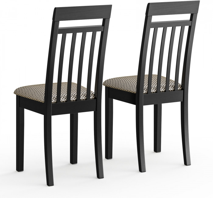 Два стула Мебель--24 Гольф-11 разборных, цвет венге, обивка ткань руми 812/8, ШхГхВ 40х40х100 см., от пола до верха сиденья 47 см.