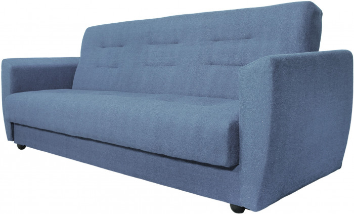 Раскладной диван-кровать, прямой, книжка, цвет серый, Лира 120х190