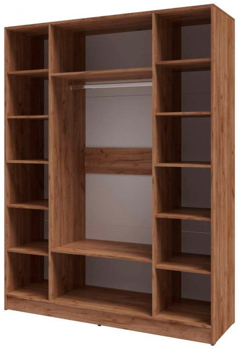 Шкаф Вегас 1600 дуб крафт табачный/дуб крафт белый