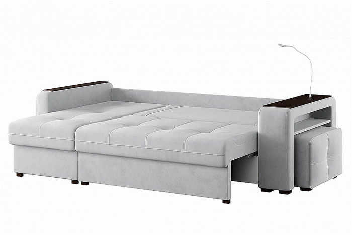 Диван угловой Smart 4 Б3-1Пф-2Т-Б4 Велюр Ультра Смог