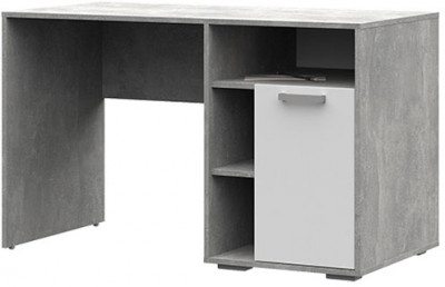 Денвер СТ-01 Стол Письменный (1200 х735х604) ателье светлый/белый