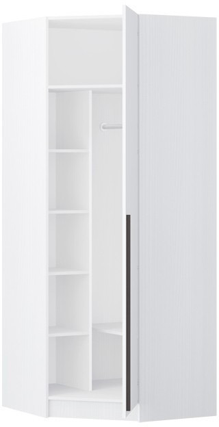 Шкаф Бастион ЛДСП угловой (Белый древесный)