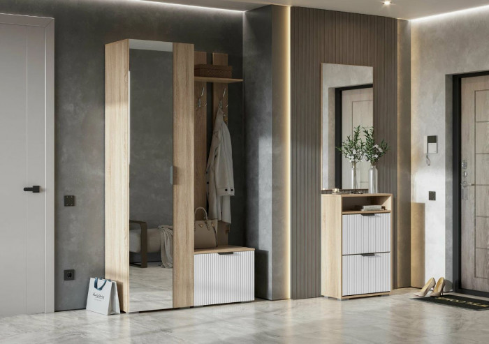 мс Норд ВШ03-600 дуб сонома/Норд Line софт пломбир